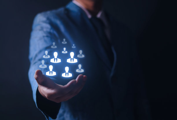 人力资源社会网络评估中心概念个人审计或CRM概念-一人完成经纪图片下载