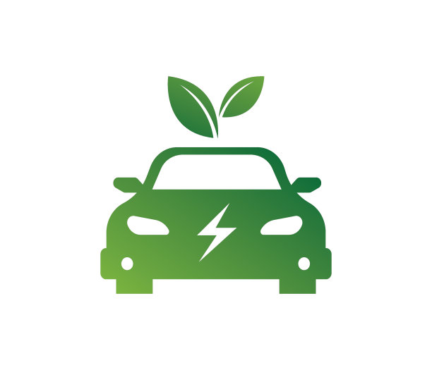 环保汽车设计。矢量插图,平的。图片下载