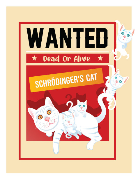 薛定谔的猫和生死通缉令图片下载