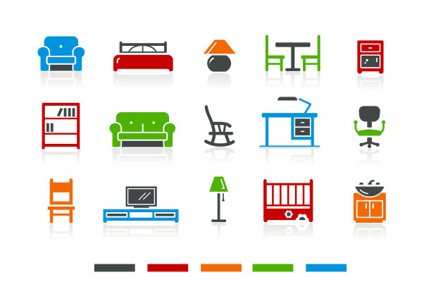 家具图标-颜色系列图片下载