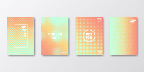 宣传册模板布局，橙色封面设计，企业年报，传单，杂志图片下载