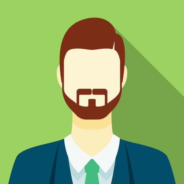 男性面部毛发头像图标图片下载