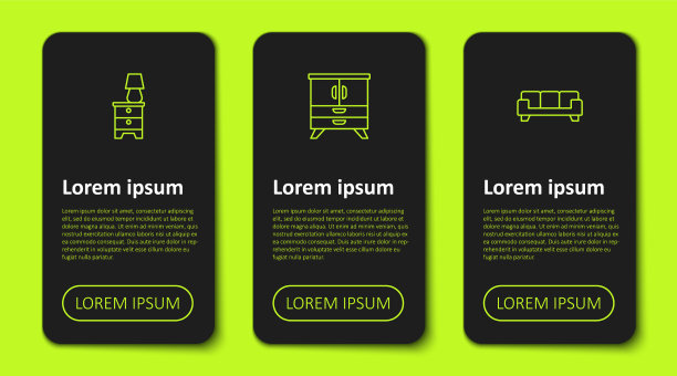 用灯箱设置线条家具床头柜图片下载