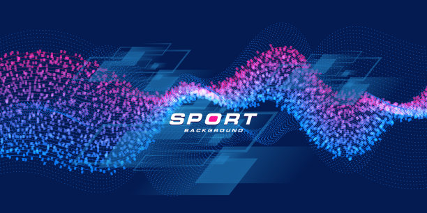 现代彩色体育海报图片下载