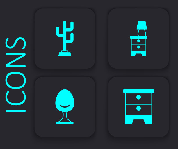 将家具床头柜外套与灯和图片下载