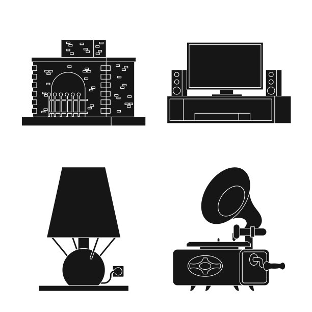 设计设备和家用标识图片下载