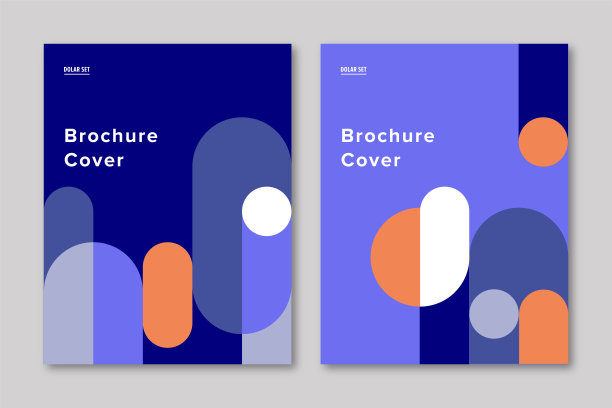 宣传册封面设计模板与复古的中世纪几何图形图片下载