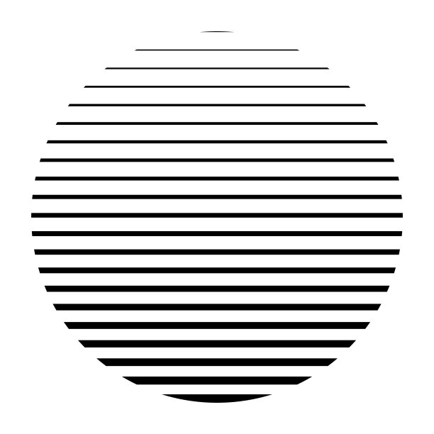 条纹圆，水平线带渐变图片下载