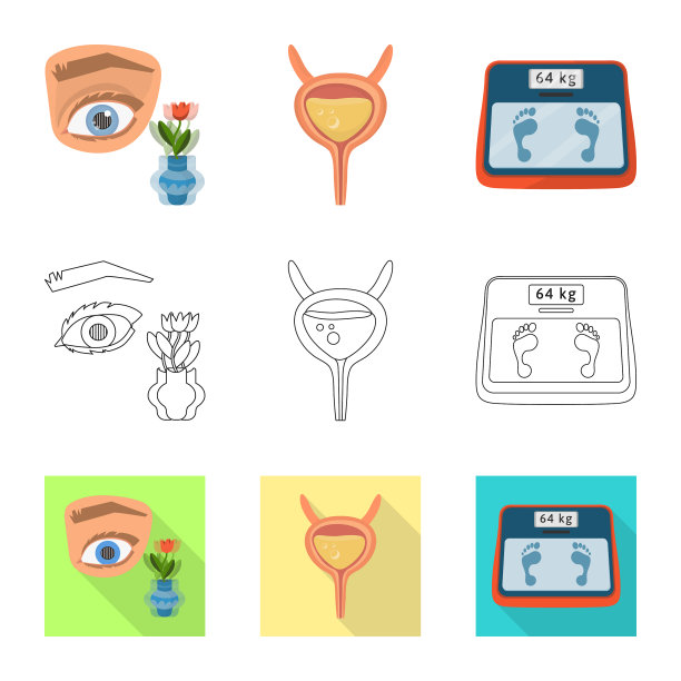 孤立物饮食和治疗标志集图片下载