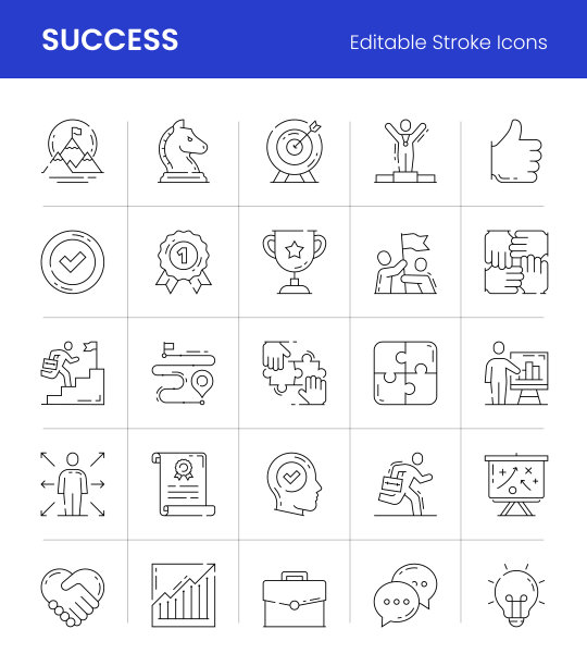 成功编辑描边线图标图片下载