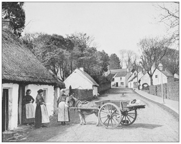 爱尔兰的古董照片:爱尔兰渔妇图片下载