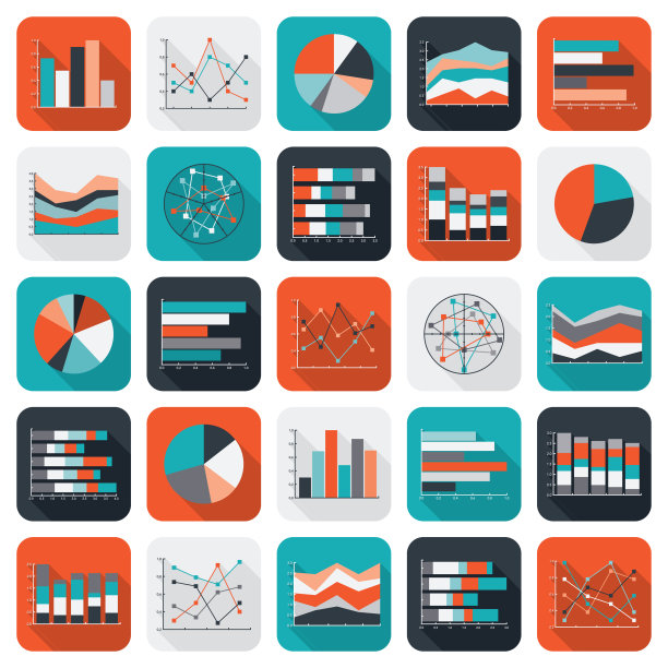 图形和图表数据图标集图片下载