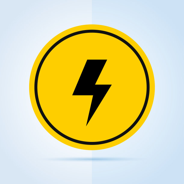 电气图标，高压，电气危险面板，雷雨…图片下载