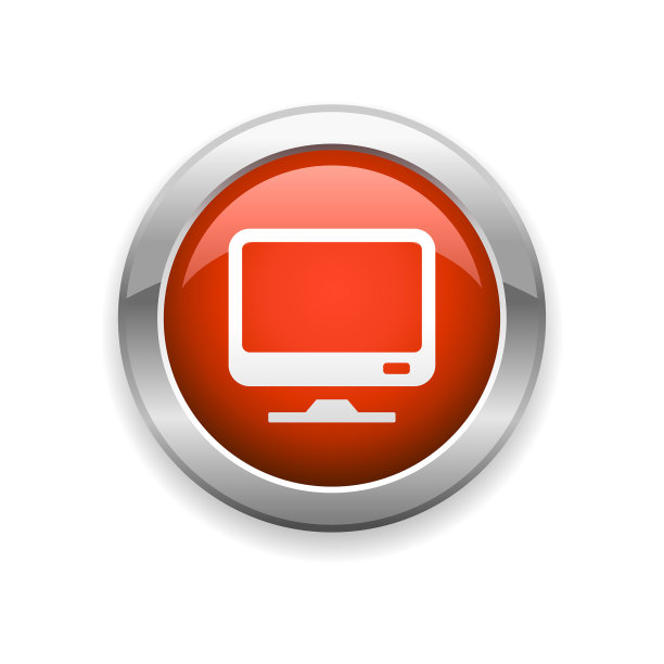 桌面监视器光滑图标图片下载