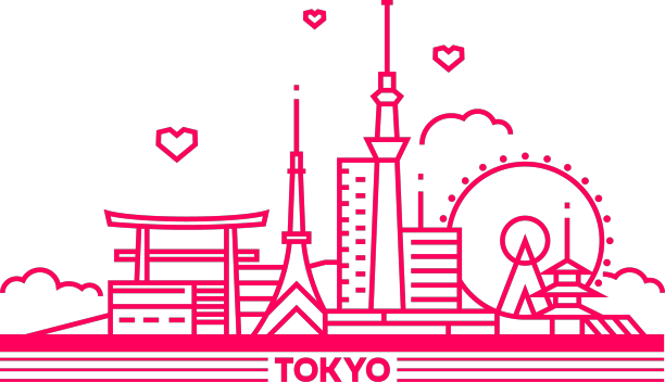 东京天际线日本线艺术图片下载