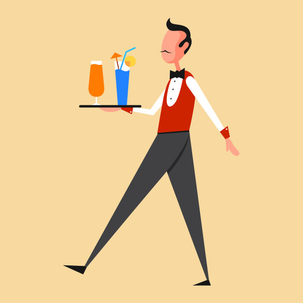 餐厅服务员图片下载