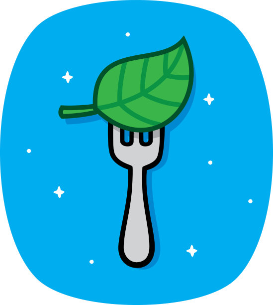 叉叶涂鸦图片下载