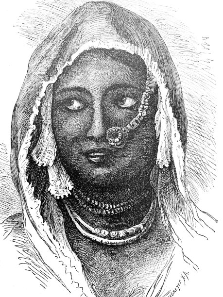 一个印度女人的肖像图片下载