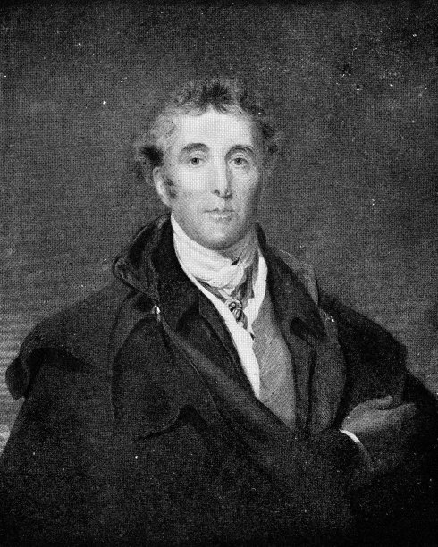 阿瑟·韦尔斯利，惠灵顿公爵一世，作者:托马斯·劳伦斯爵士——19世纪图片下载