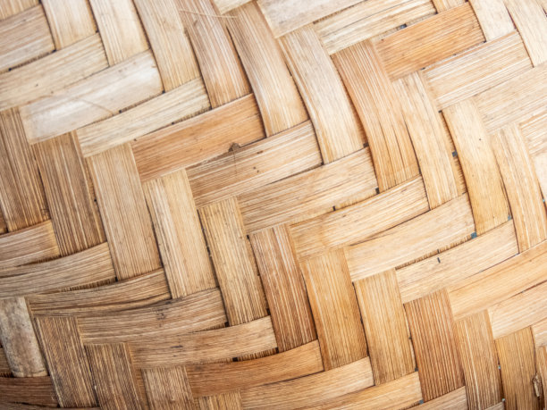 竹编是一种用于手工艺品和艺术品的材料。图片下载