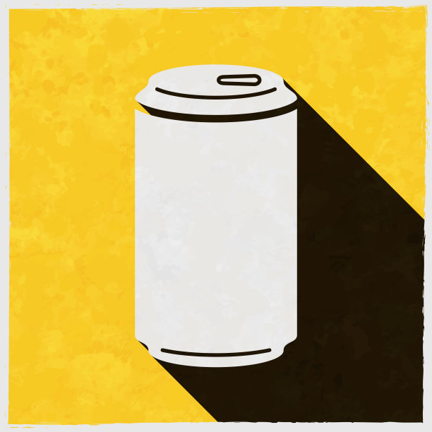 可以。图标与长阴影的纹理黄色背景图片下载