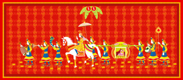 印度婚礼请柬，图片下载