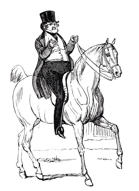 一位优雅的男子戴着一顶风帽骑在马上图片下载