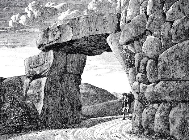 古罗马，独眼城墙和城门图片下载