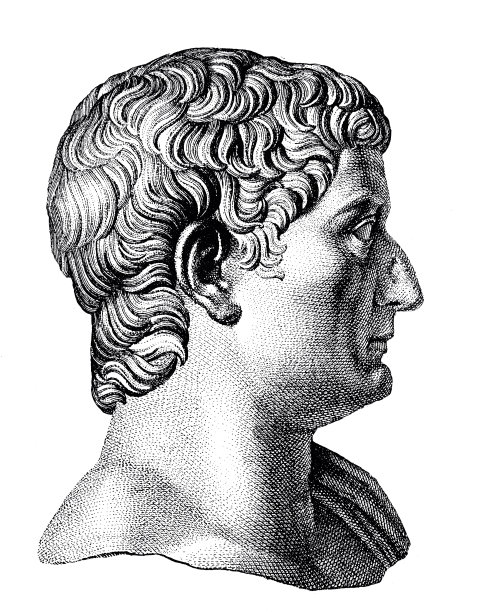 罗马皇帝提比略半身像图片下载