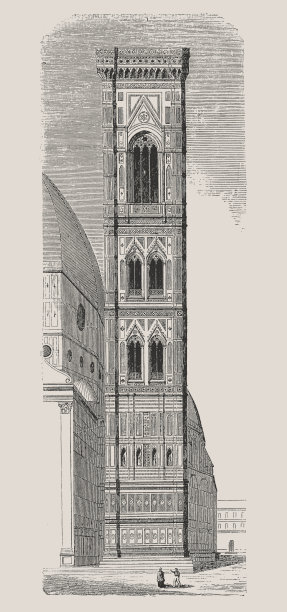 佛罗伦萨大教堂的钟楼图片下载
