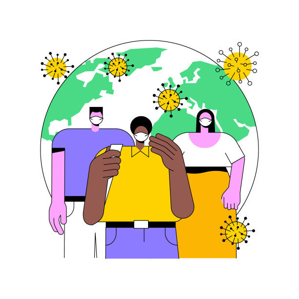 新型冠状病毒nCoV抽象概念矢量图。图片下载