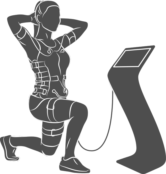 急救员训练女孩穿西装做深蹲图片下载