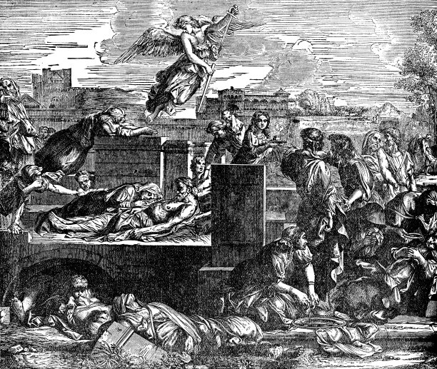 维也纳大瘟疫(黑死病)，奥地利- 17世纪图片下载