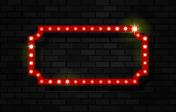 点燃的华丽的矩形图片下载