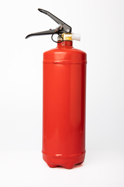白色背景上孤立的灭火器。图片下载
