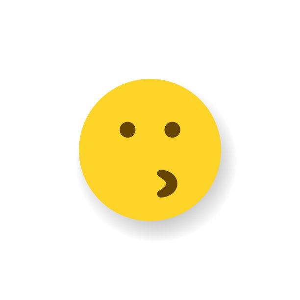 Emoticon平面设计投阴影效果图片下载
