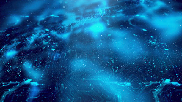 面板电路板与数字处理器的概念背景图片下载