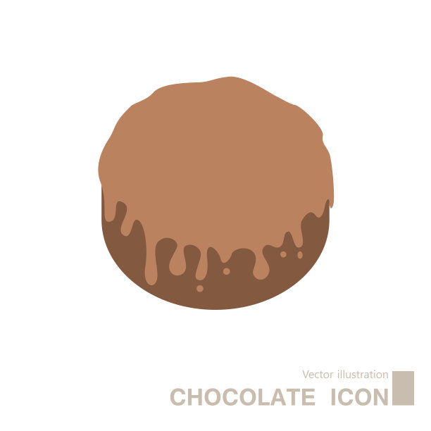 矢量绘制巧克力。图片下载