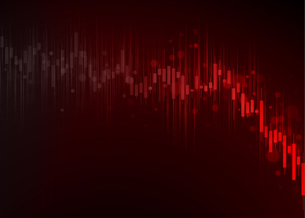 红色股市崩盘曲线图图片下载