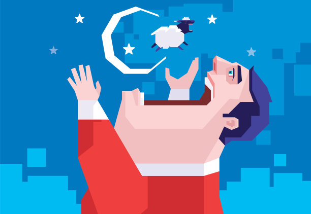 失眠的人追逐尖叫的羊图片下载