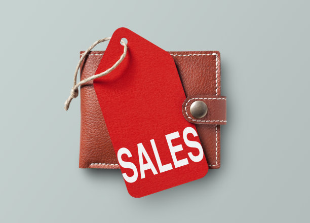 带销售标签的钱包图片下载