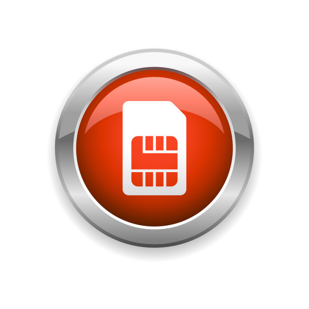 Sim卡通信光泽图标图片下载