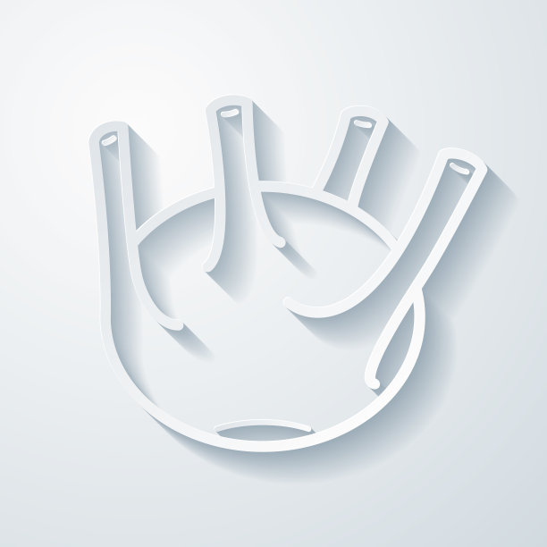 大头菜。在空白背景上具有剪纸效果的图标图片下载