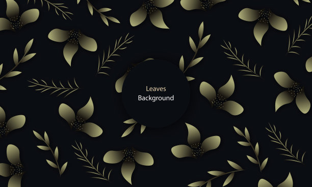 花的背景。叶子向量叶。股票插图图片下载
