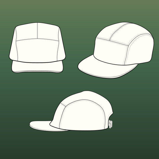 5面板(巡逻/现场)帽模板图片下载