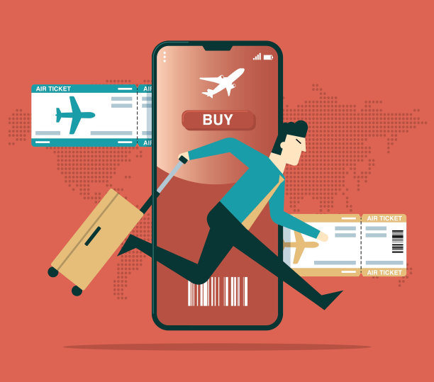 商人-旅行机票图片下载