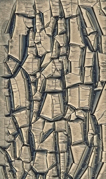 严重风化和损坏的米色和棕色油漆表面图片下载