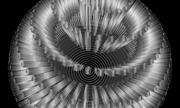 由闪亮块组成的三维球体。的角度来看图片下载