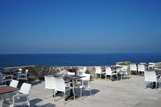 餐厅外部建筑和酒店用餐区装饰图片下载