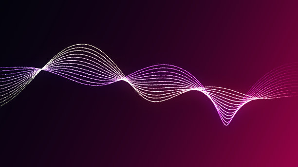 波浪线粒子技术背景图片下载